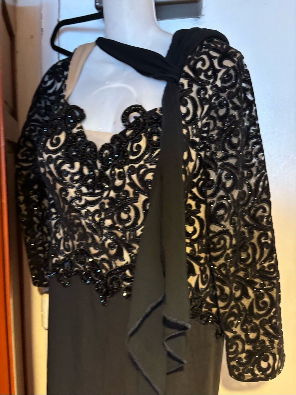 ALLURE DRESS GOWN RHINESTONE paint formal sexy classy maxi dress Embroidered